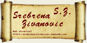 Srebrena Živanović vizit kartica